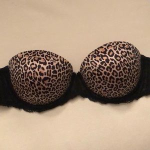 Pink Leopard Print Multi Way Push up Bra size 34b